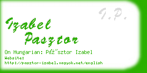 izabel pasztor business card